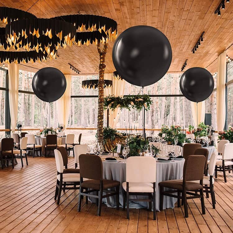 36" Black Bladder Balloon