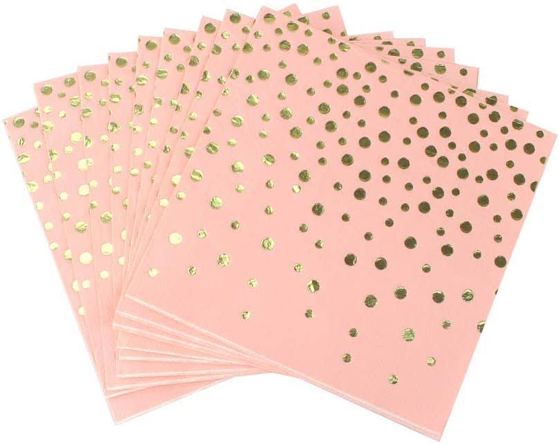 LP Gold Polka Napkins - 20PC