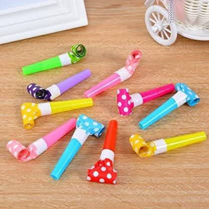 Multicolor Polka Dot Blowouts - 10PC