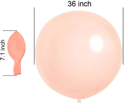 36" Macaron Peach Bladder Balloon - 1PC