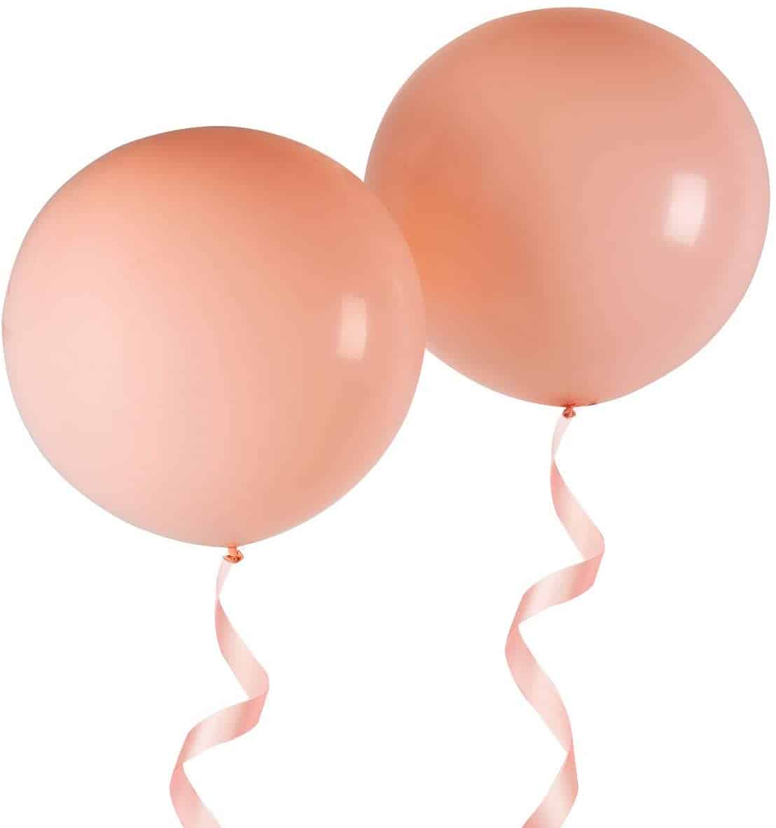 36" Macaron Peach Bladder Balloon - 1PC