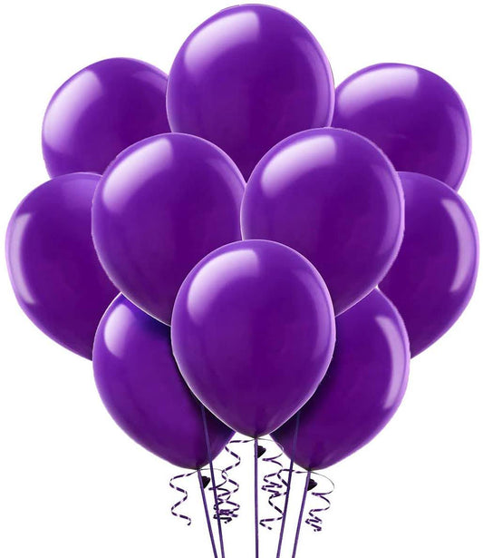 8" Purple Latex Balloon - 20ct