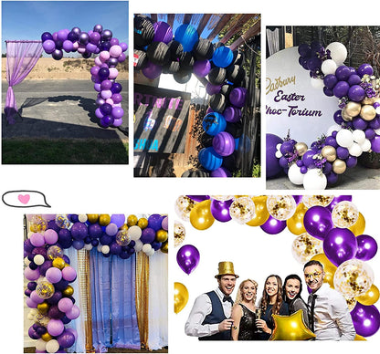 8" Purple Latex Balloon - 20ct