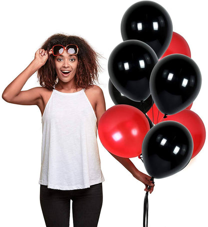 8" Black Latex Balloon - 20ct