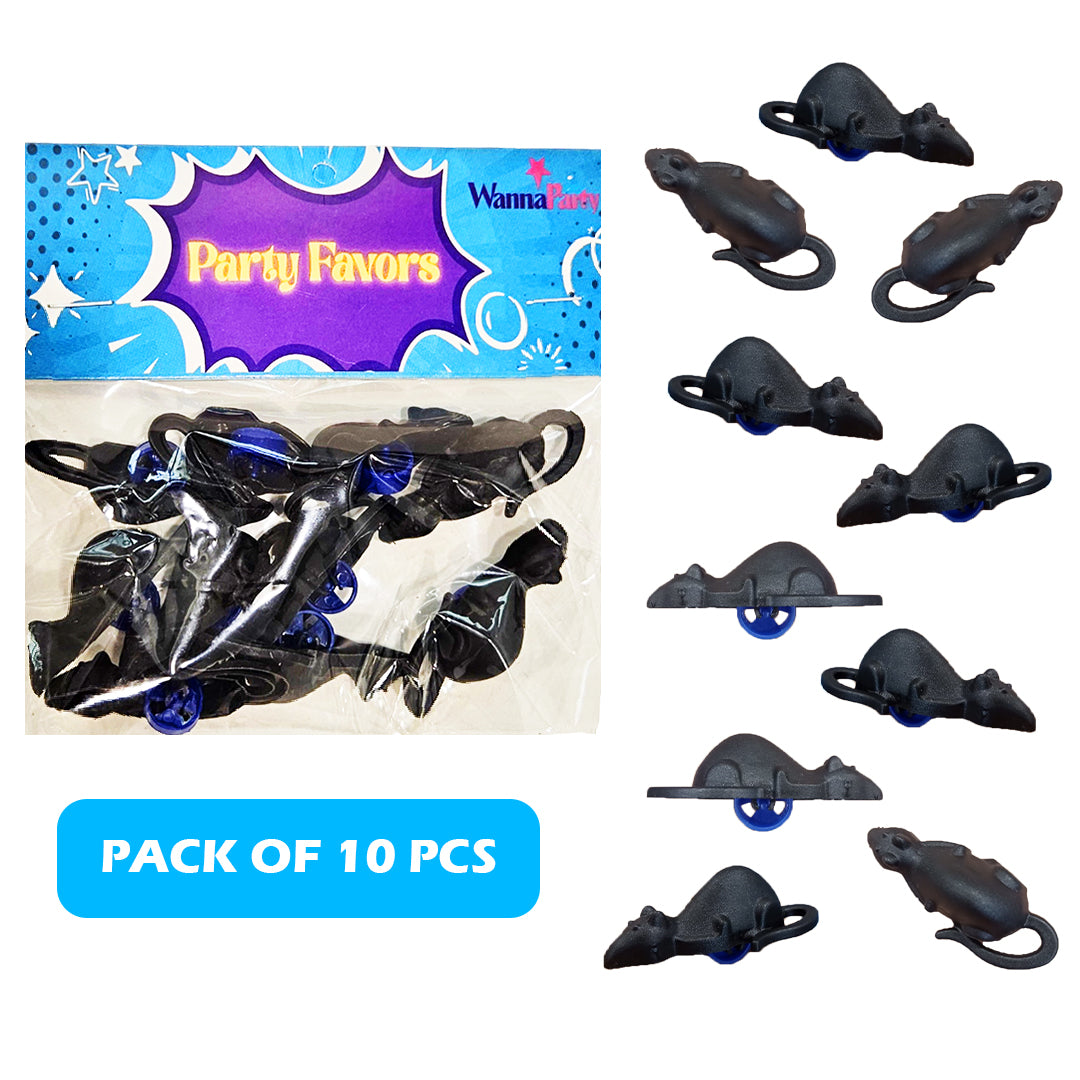 Mini Halloween Rat Toy Favors - 10PC