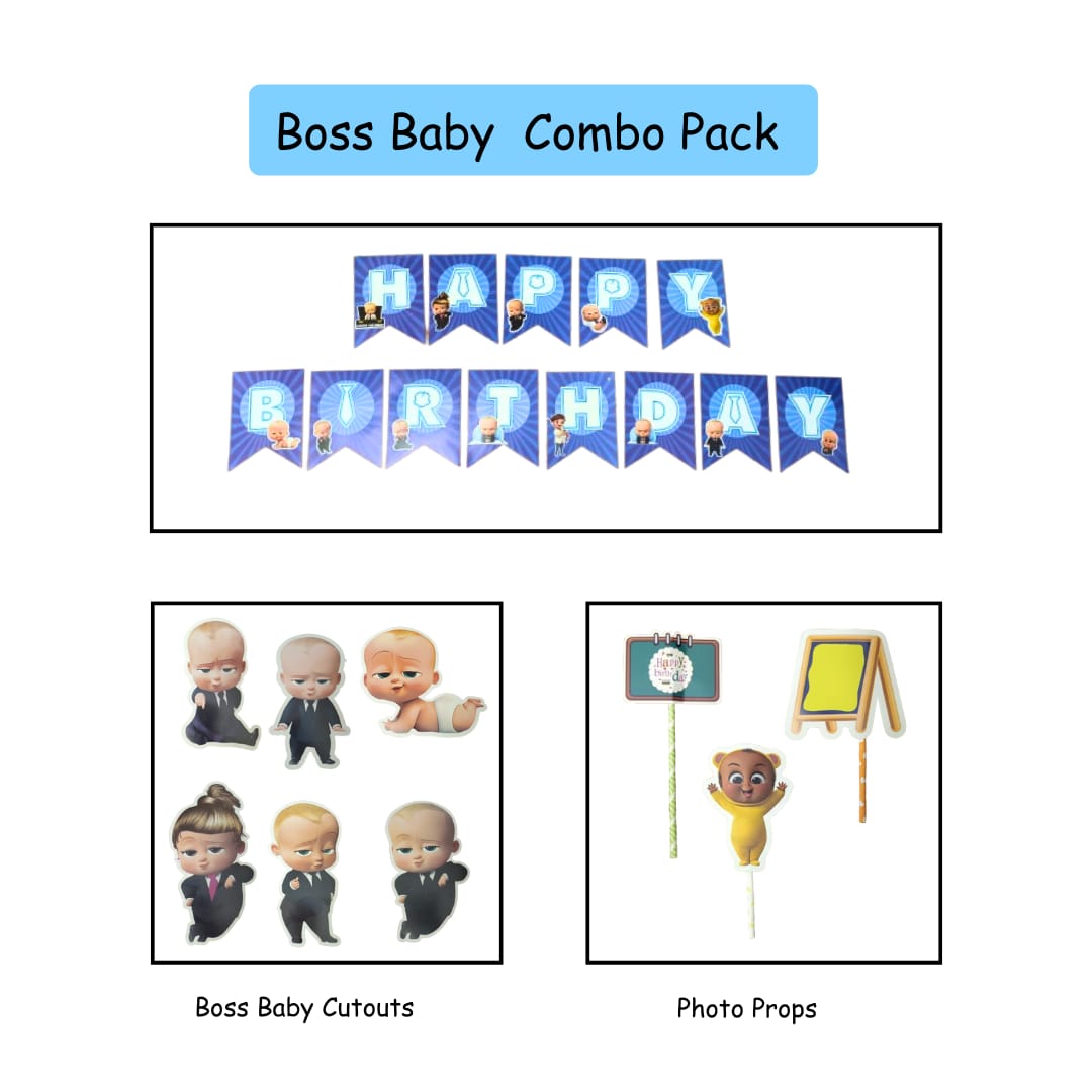 Boss Baby Birthday Party Set - 16PC