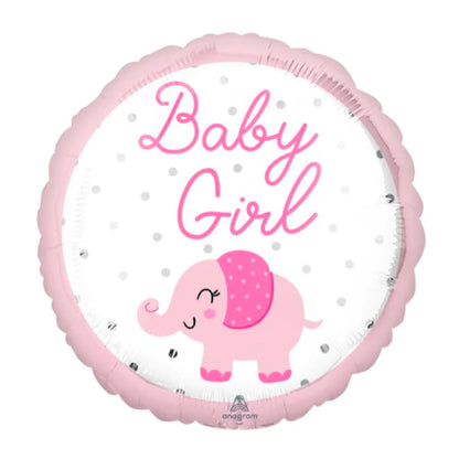 Baby Girl Elephant Balloon 18 Inch