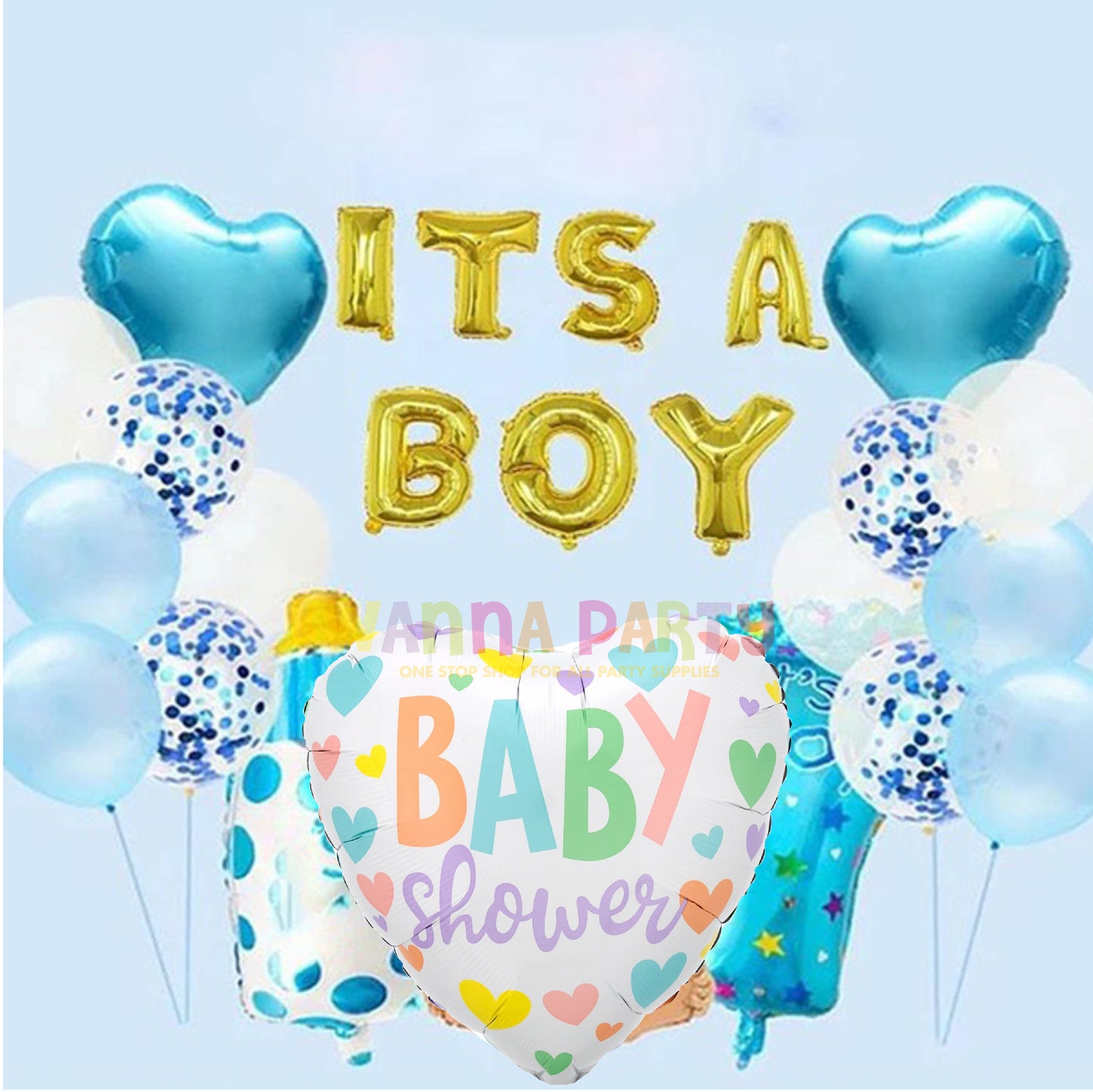 Baby Shower Heart Shape Balloon 18"