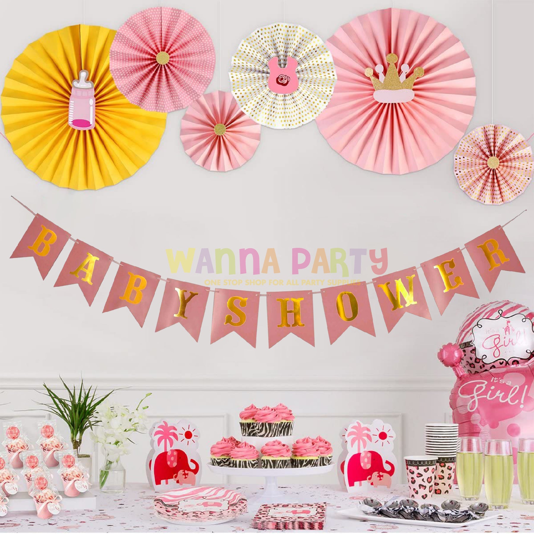 Baby Shower Peach Banner