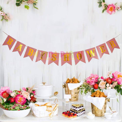 Baby Shower Peach Banner