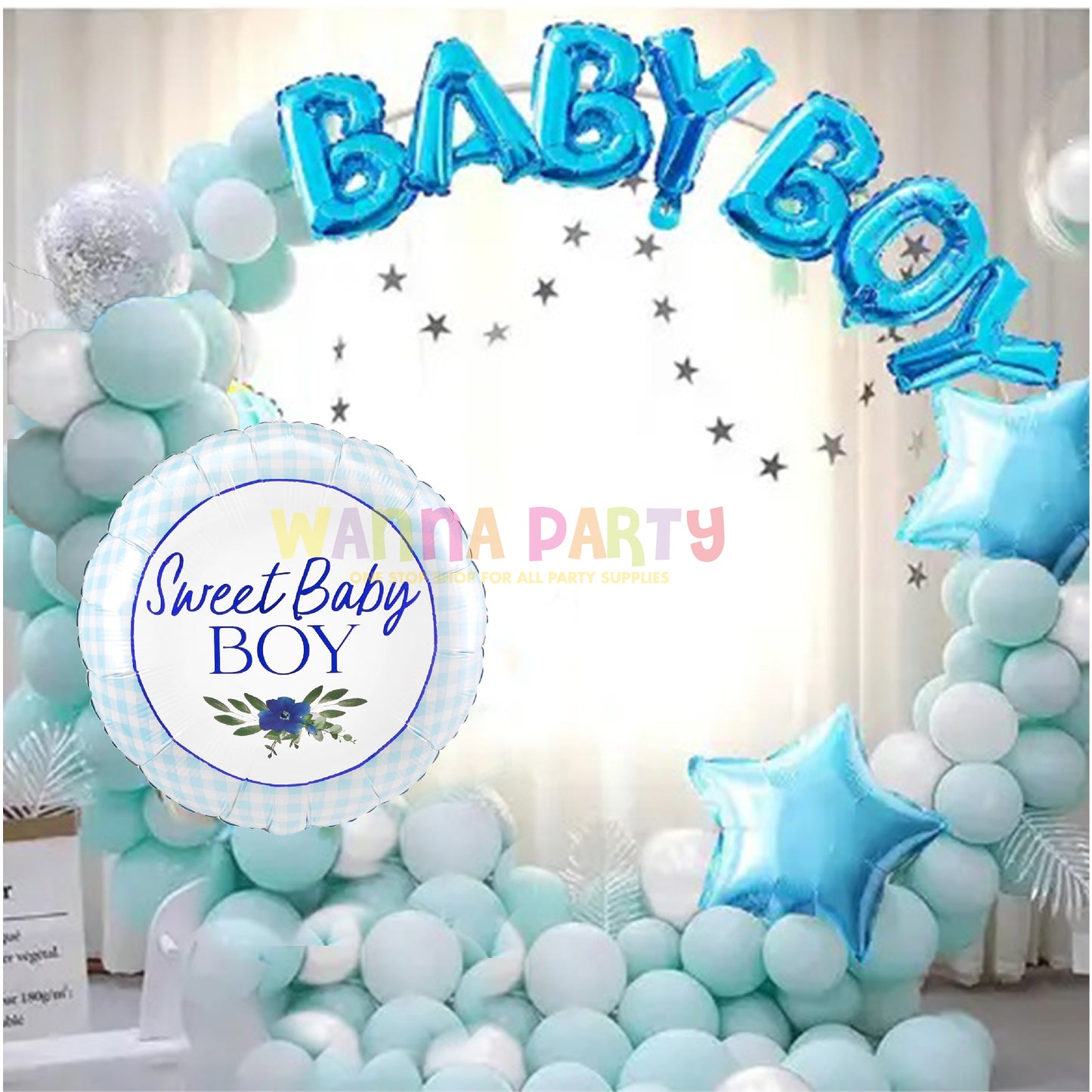 Baby in Bloom Sweet Boy Balloon 18 Inch