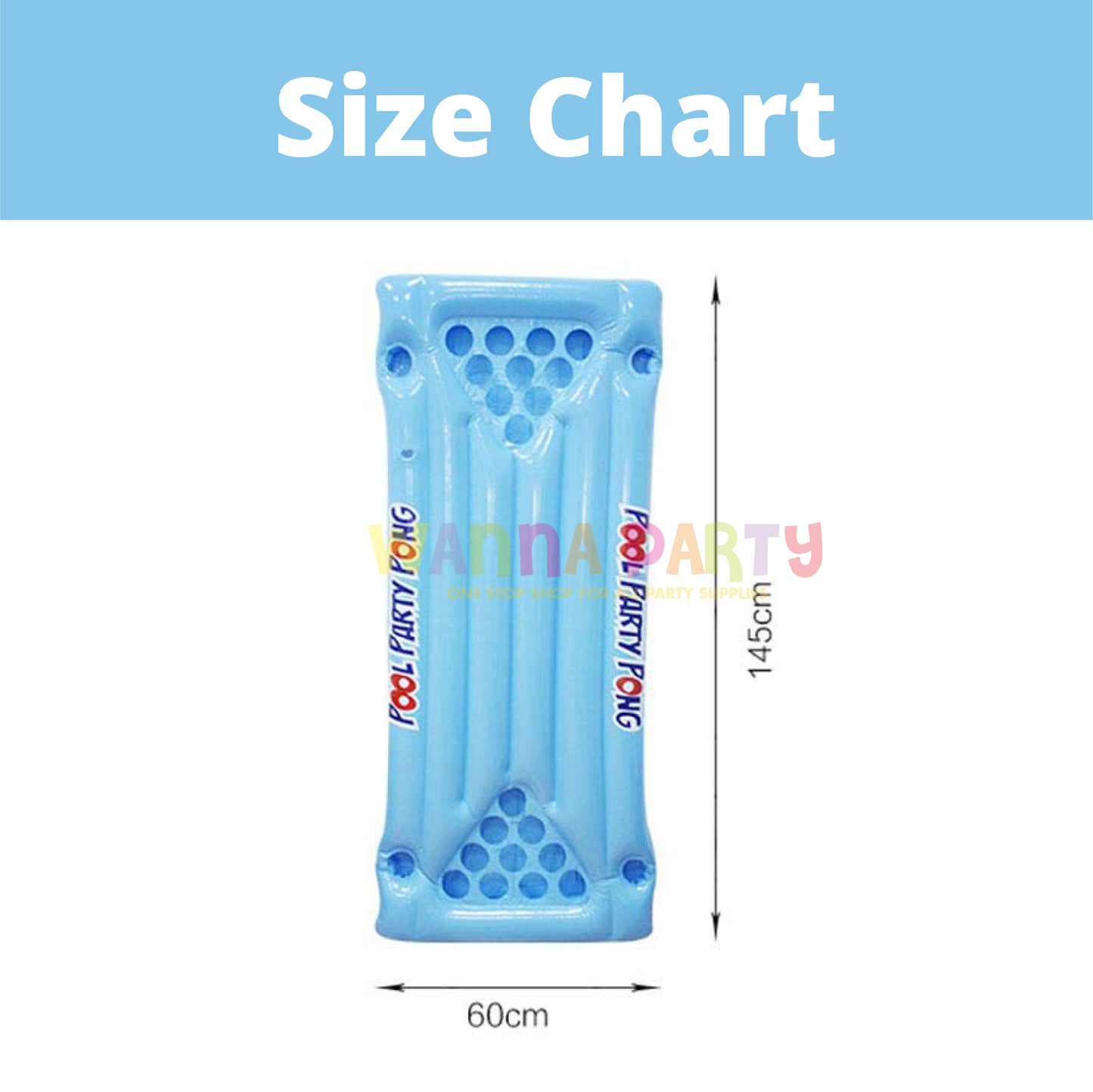 Beer Pong Table Inflatable Pool Float - 6 FT Approx