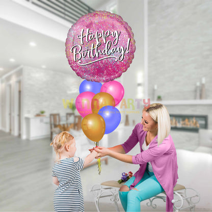 Pink Fabulous Happy Birthday Balloon 18"