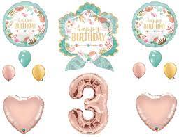 Boho Chic Floral Happy Birthday Set Of 5