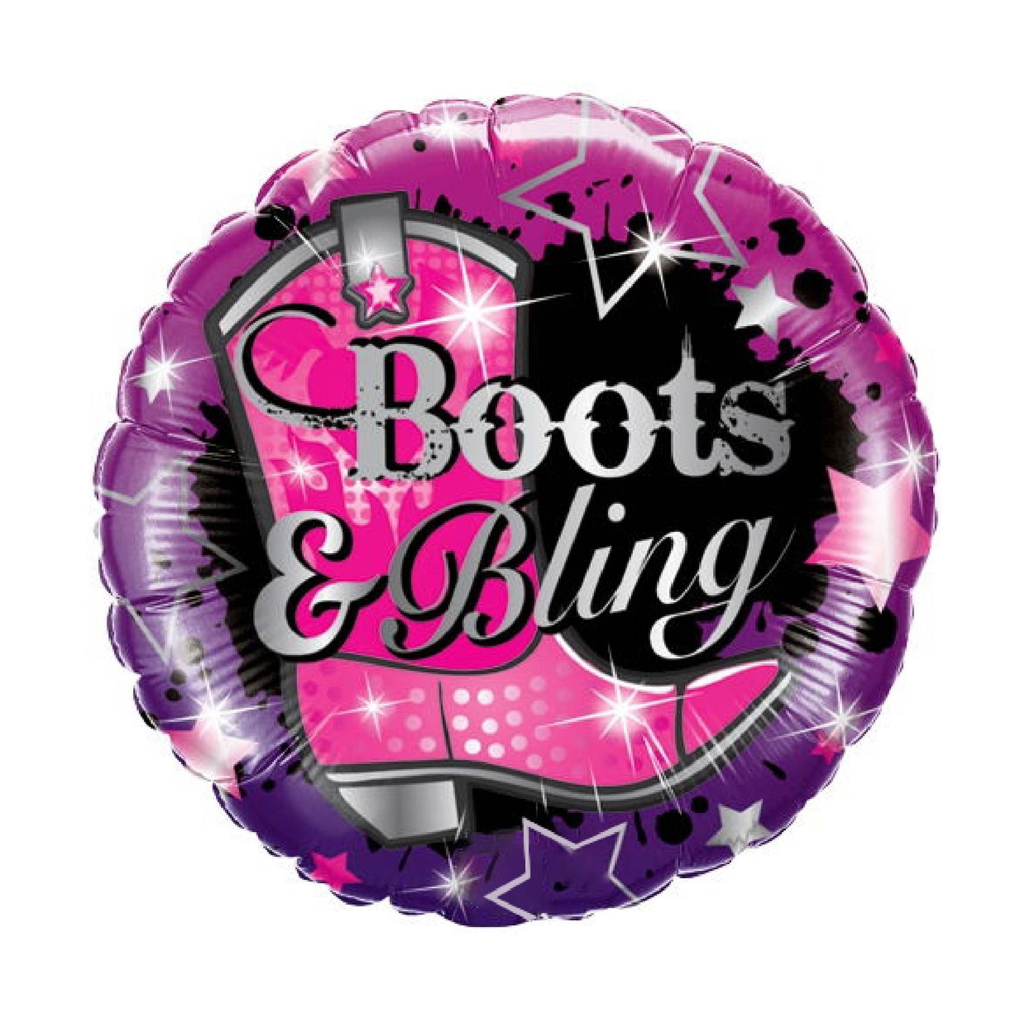 Boots &amp; Bling Balloon 18"