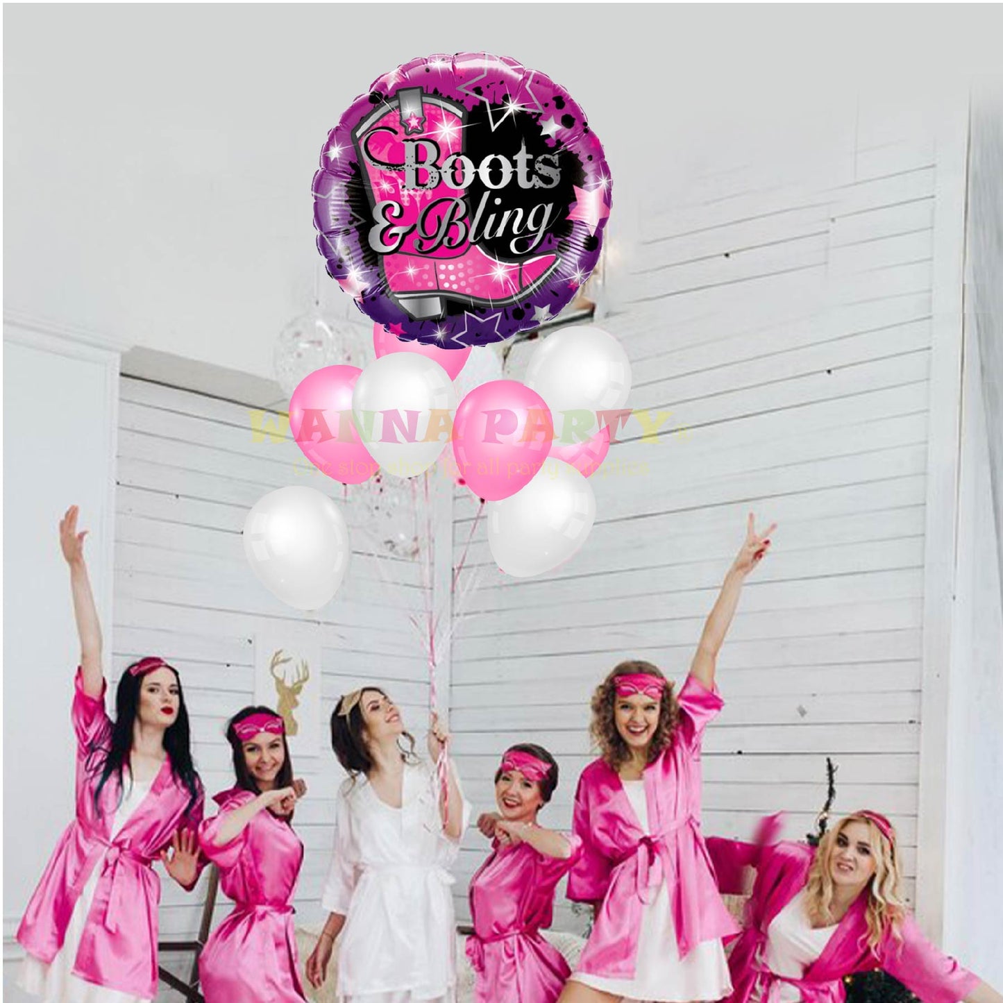 Boots &amp; Bling Balloon 18"