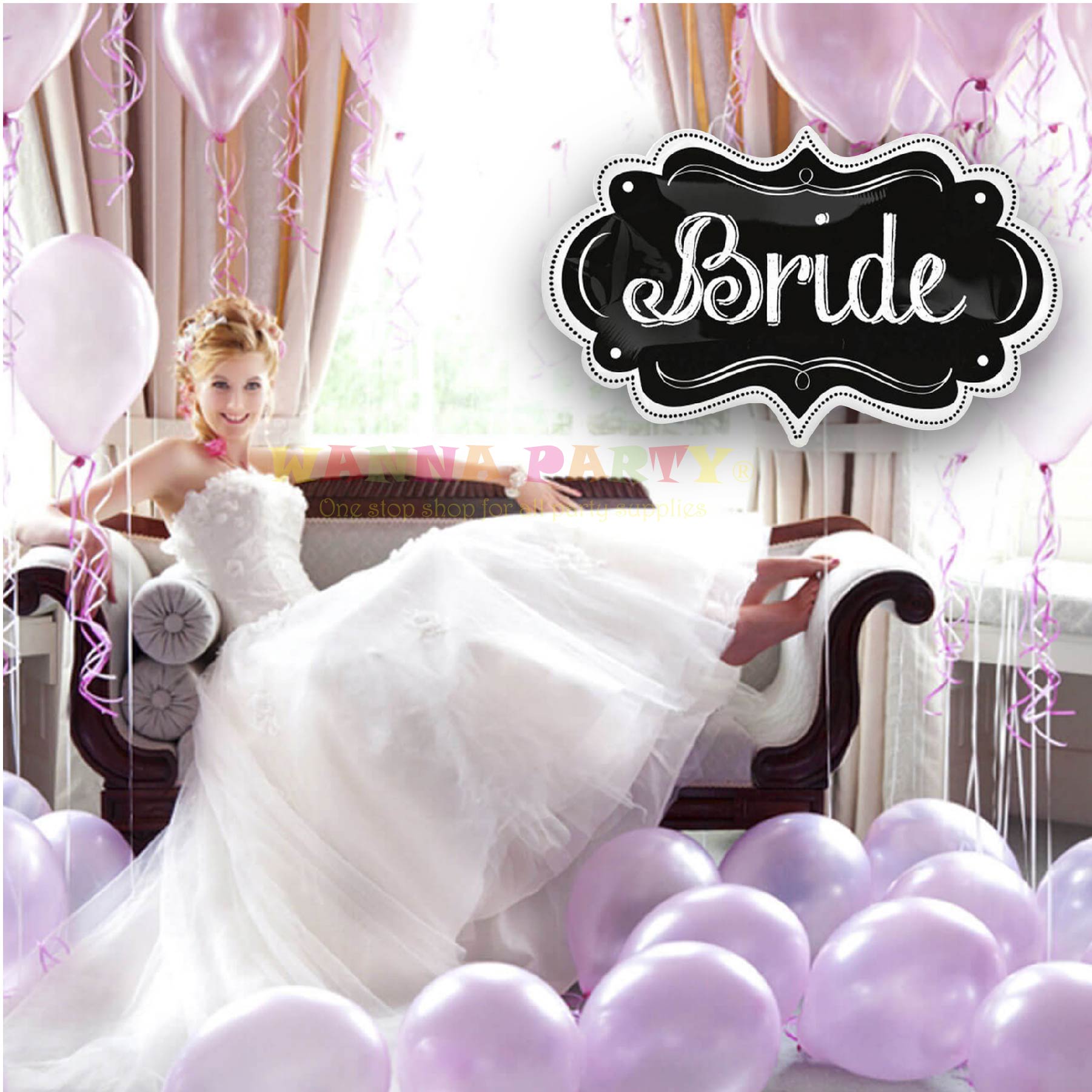 Bride Chalkboard Marquee Balloon 27" P35