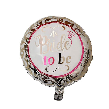 18" Bride To Be SilverFoil Balloon