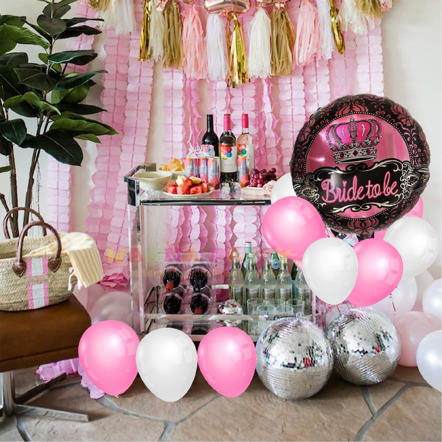 18" Bride To Be Pink Balloon