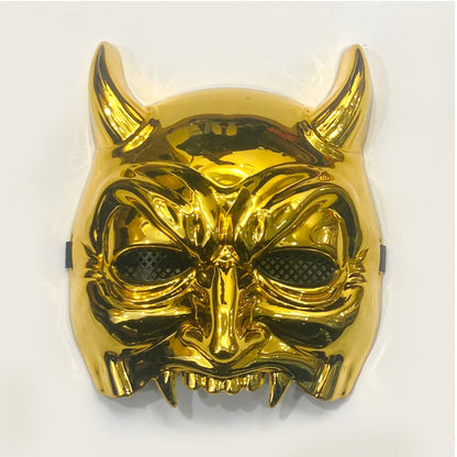 Broken Jaw Ghost Mask Golden with Horn