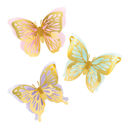 Butterfly Shimmering 3D Decoration Centerpiece - 3