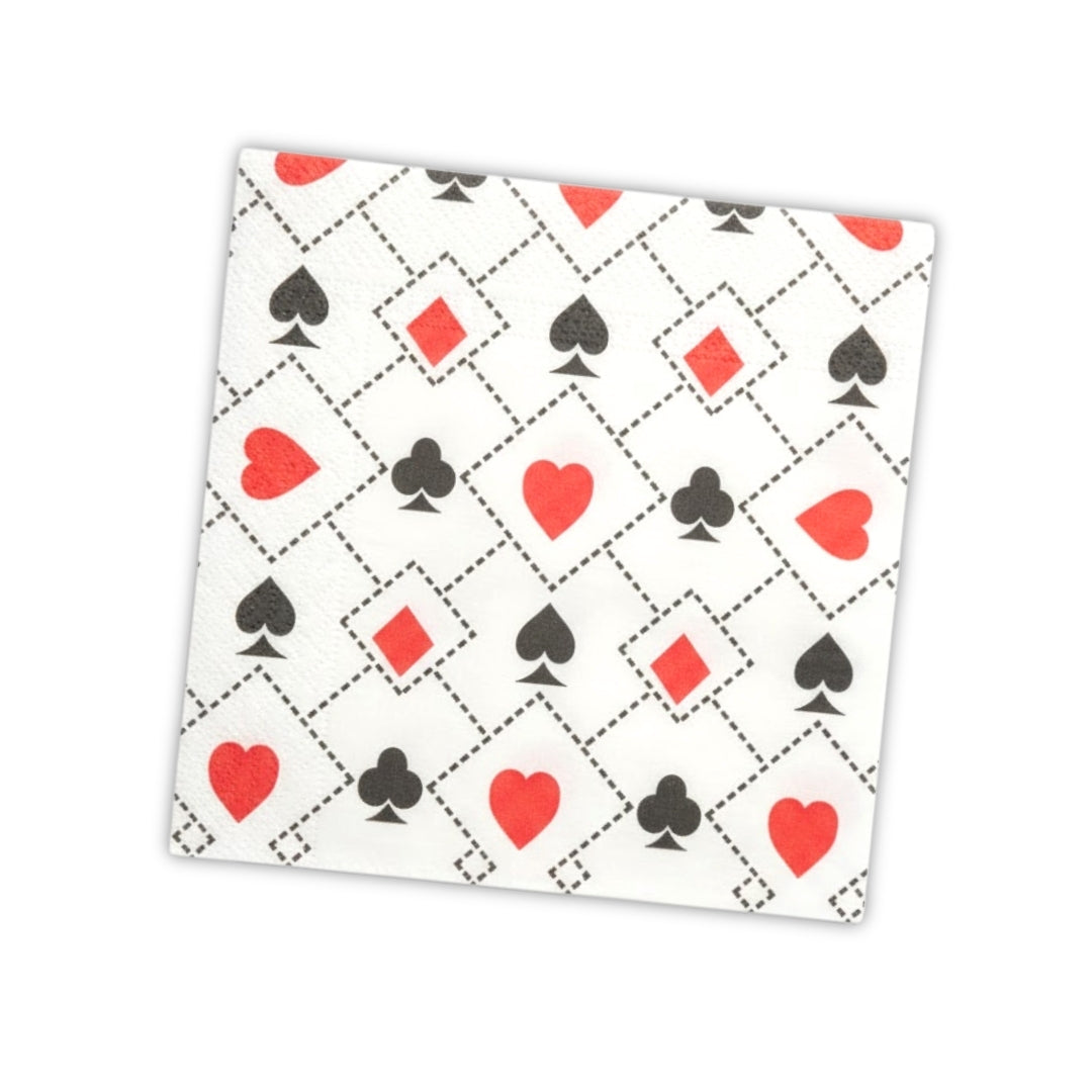 Casino Theme Paper Napkins - 16PC