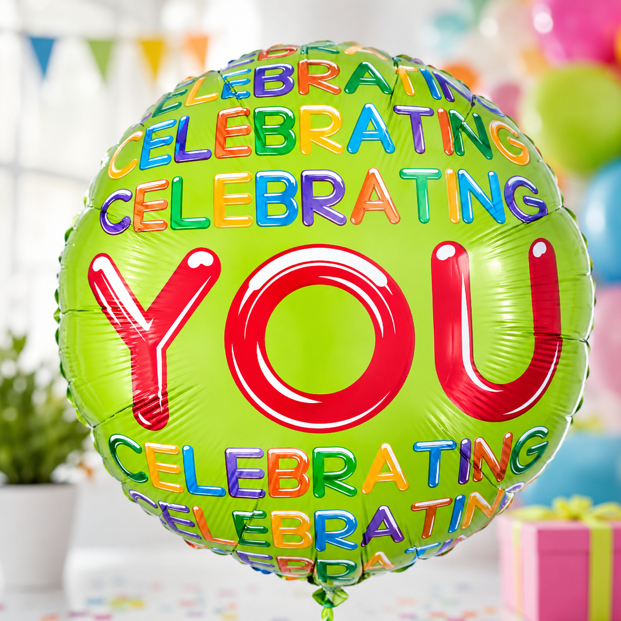 Celebrating You Foil Balloon 18 Inch – Party Decoration