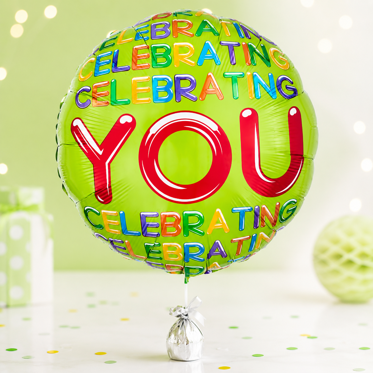 Celebrating You Foil Balloon 18 Inch – Party Decoration