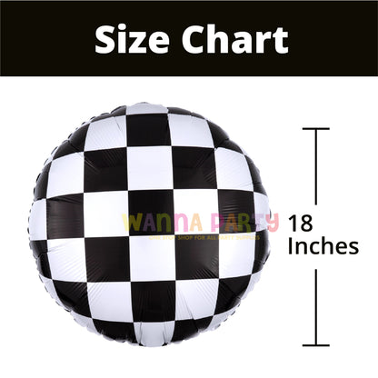 Checkerboard Balloon 18 Inch