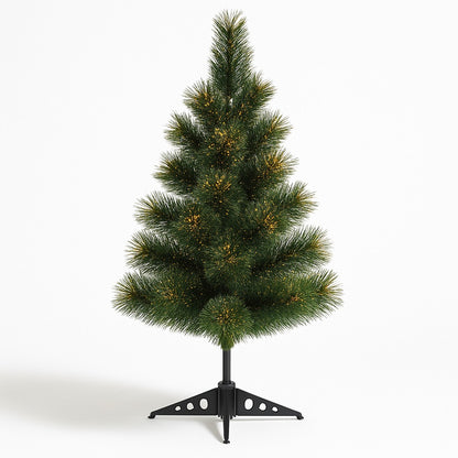 Christmas Pine Tree with Golden Glitter Dust - 3FT