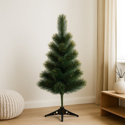 Christmas Pine Tree with Golden Glitter Dust - 3FT