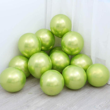 5" Chrome Green Balloon - 100PC