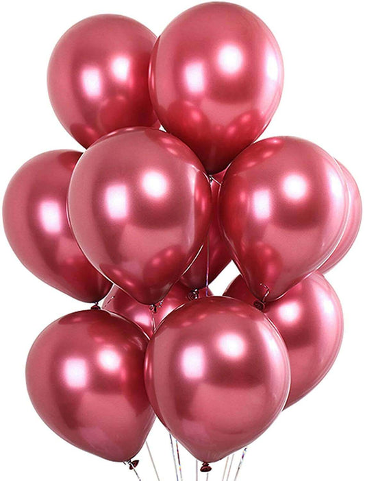 5" Chrome Magenta Balloon - 100PC