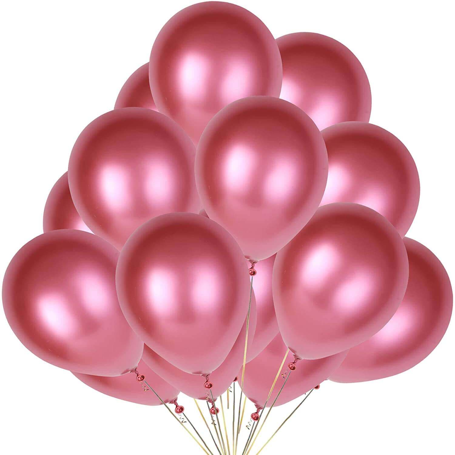 5" Chrome Magenta Balloon - 100PC