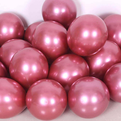 5" Chrome Magenta Balloon - 100PC