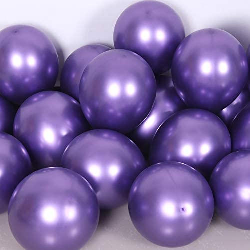 9" Chrome Purple Balloons - 20PC