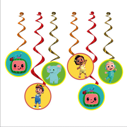 Coco Melon Swirl Decor - 12PC