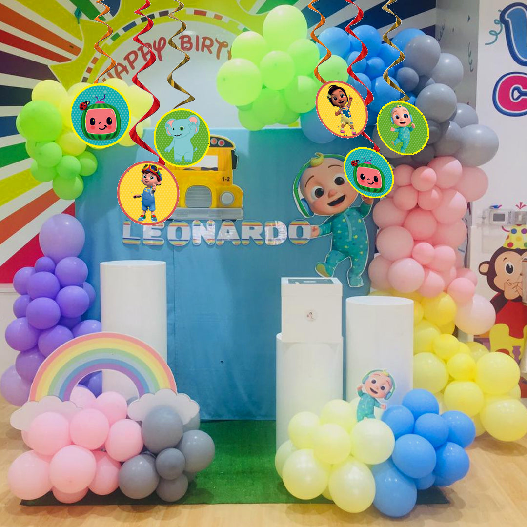 Coco Melon Swirl Decor - 12PC