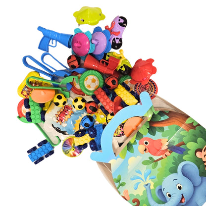Jungle Animal Theme Treat Boxes with Mixed Return Gift Favors Combo Pack - 60PC