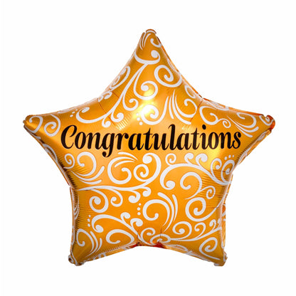 Congratulations Star Shaped Balloon 18"