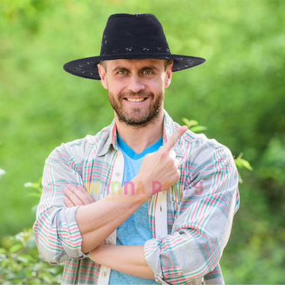 Cowboy Hat Velvet Black