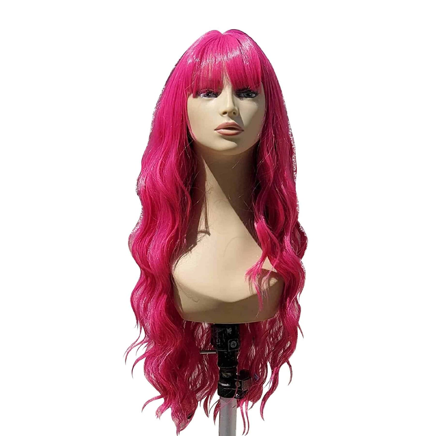 Curly Wigs Long Pink