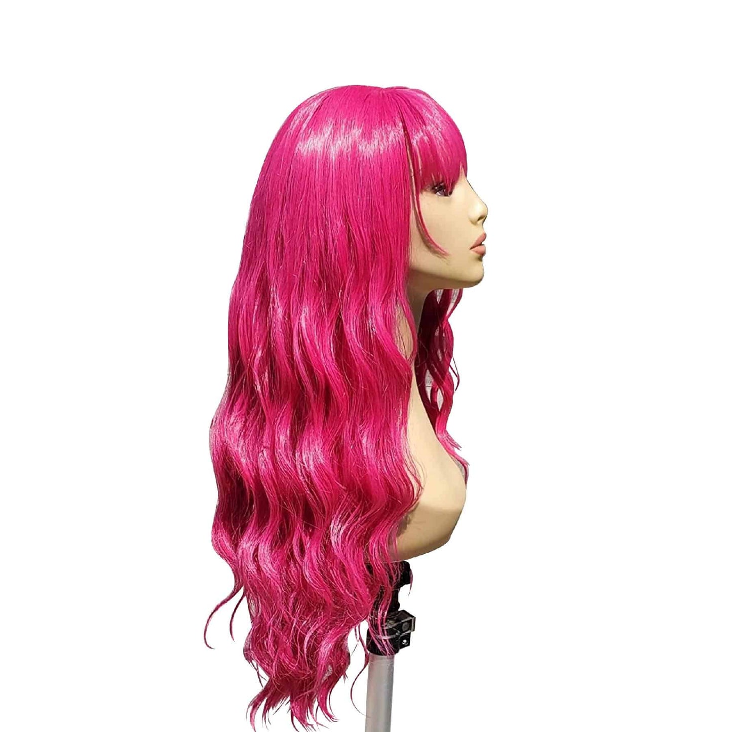 Curly Wigs Long Pink