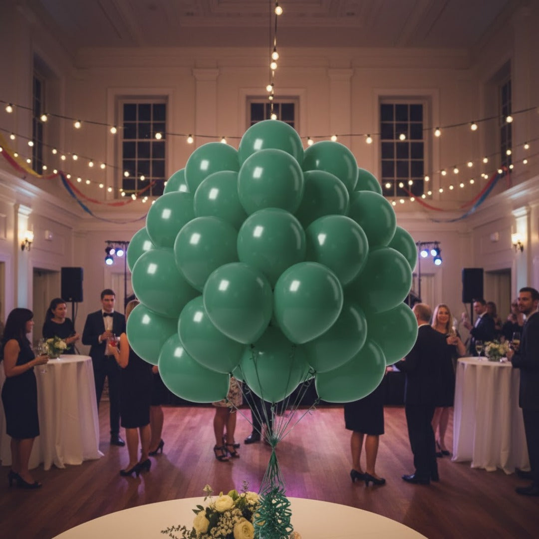 Dark Green Latex Balloons 10" - 20PC