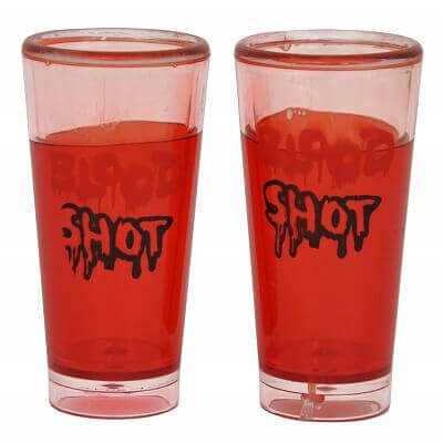 Red Blood Shot Glasses - 2PC