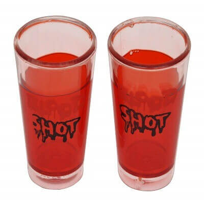 Red Blood Shot Glasses - 2PC