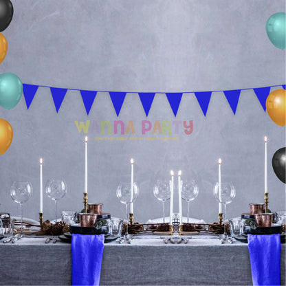 Dark Blue Bunting Banner - Over 6 FT