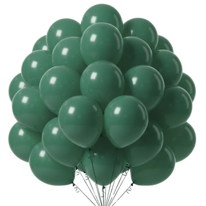 Dark Green Latex Balloons 10" - 20PC
