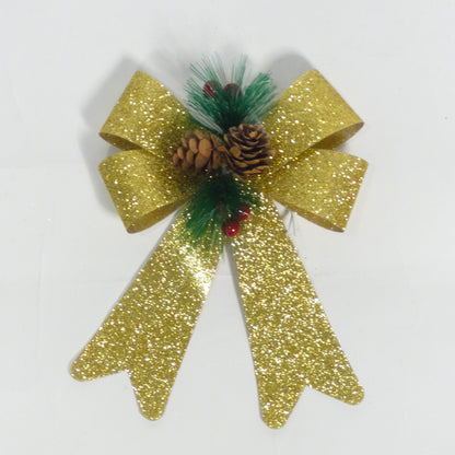 Decorative Christmas Bows Golden 20CM - 2PC