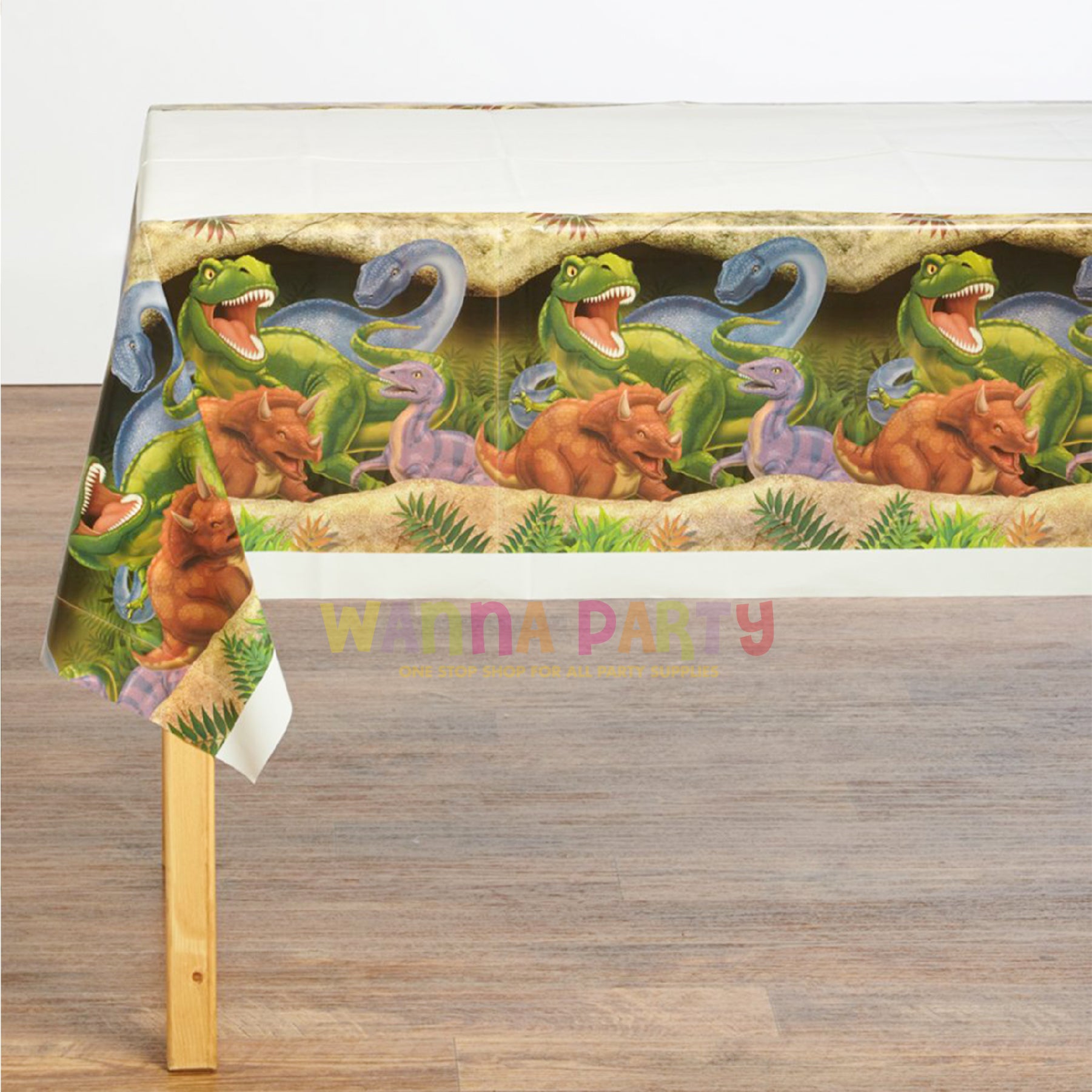 Dinosaur Blast Pl. Tablecover 54x102"